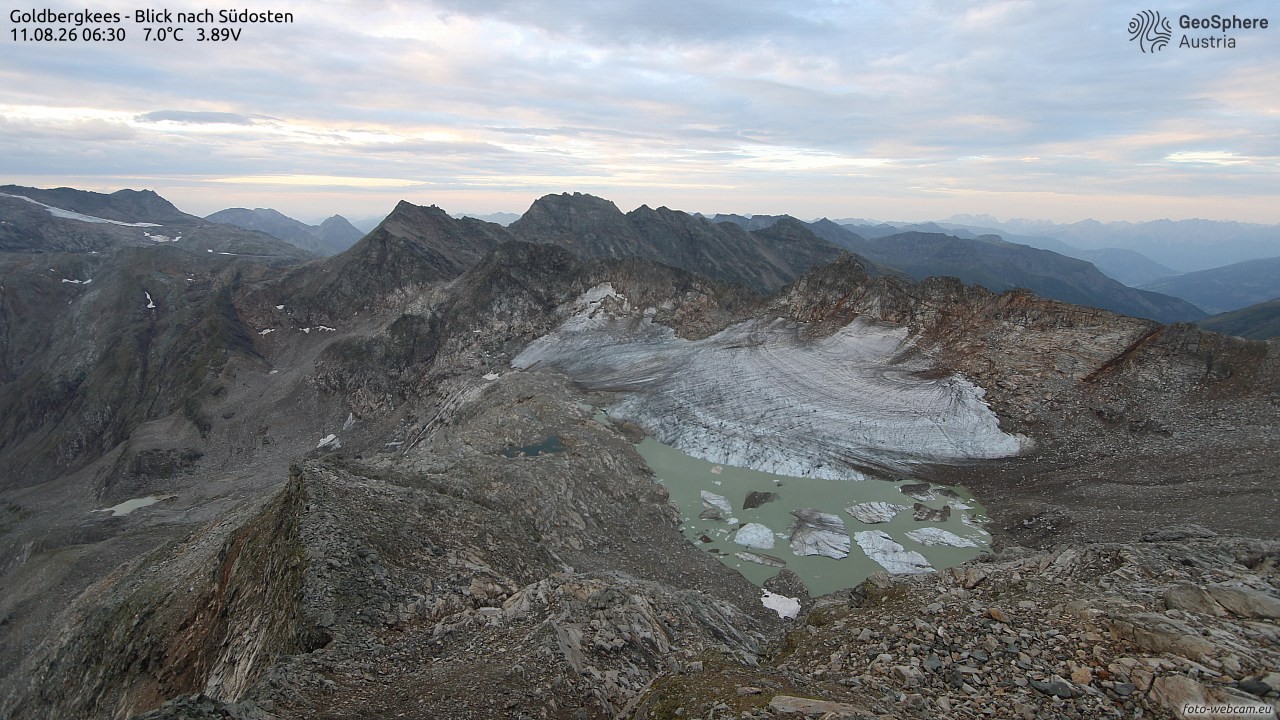 Archiv Foto Webcam Goldbergkees - Südost