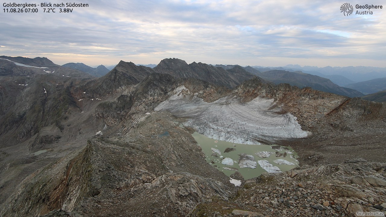 Archiv Foto Webcam Goldbergkees - Südost