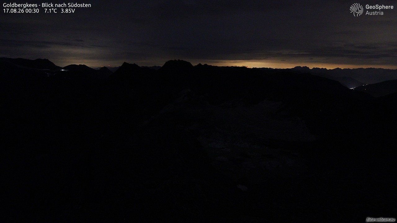 Archived image Webcam Goldbergkees - Southeast