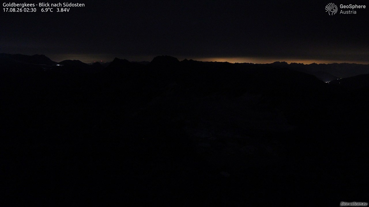 Archived image Webcam Goldbergkees - Southeast