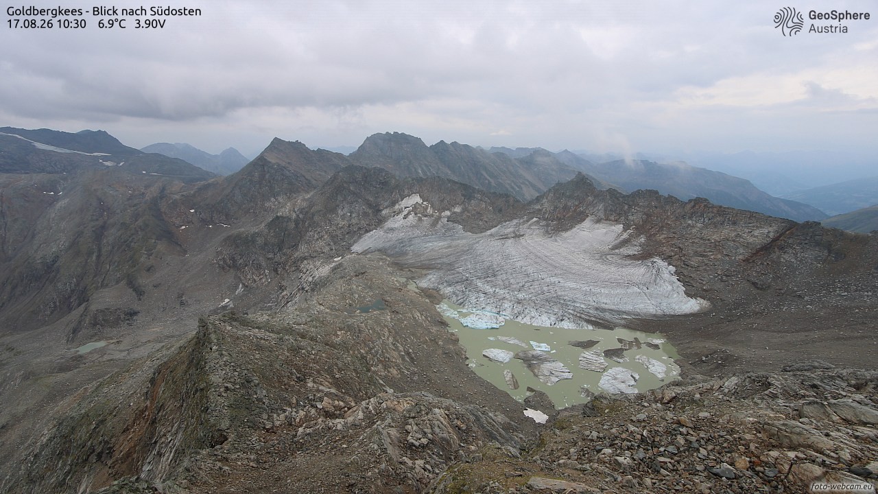 Archived image Webcam Goldbergkees - Southeast