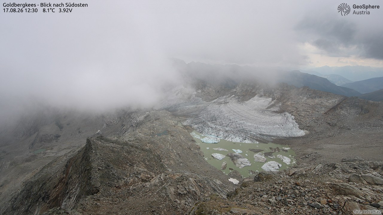 Archived image Webcam Goldbergkees - Southeast