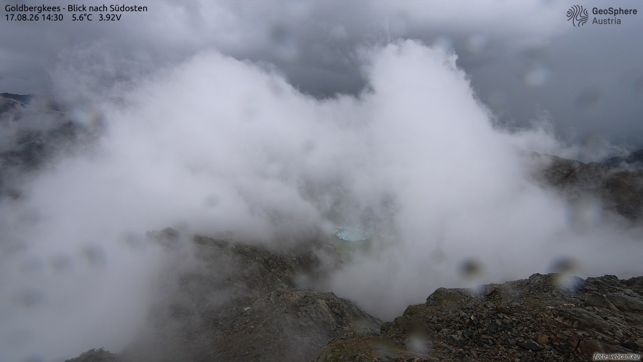 Archived image Webcam Goldbergkees - Southeast
