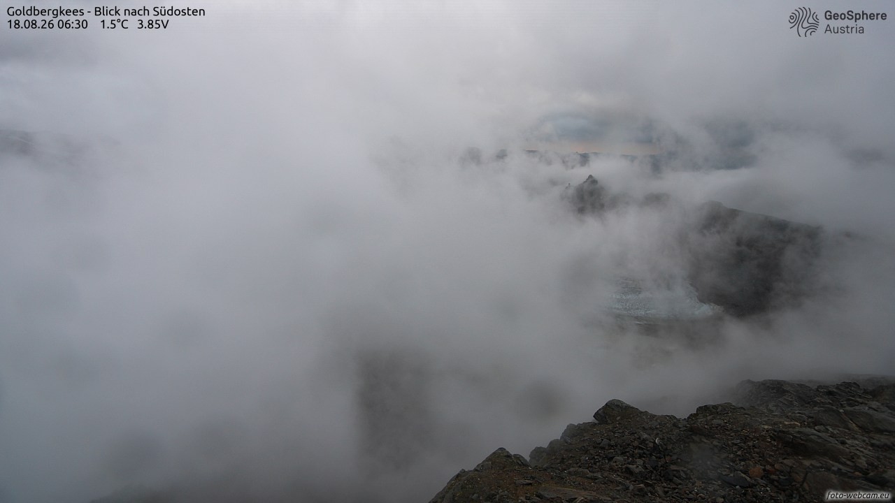 Archiv Foto Webcam Goldbergkees - Südost