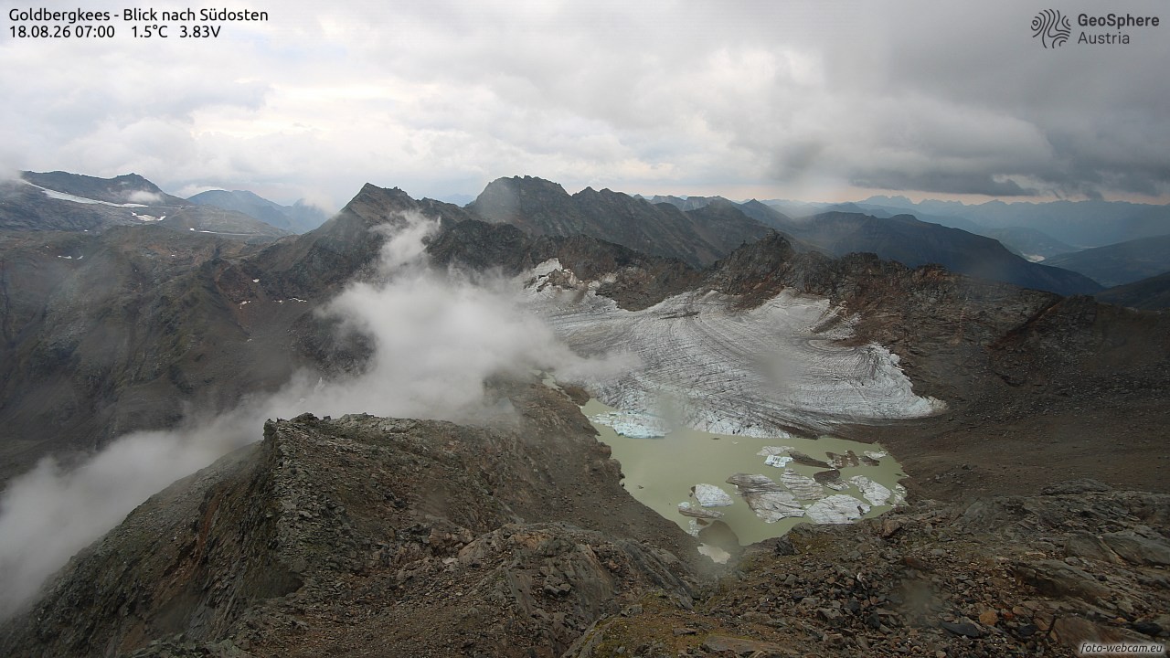 Archiv Foto Webcam Goldbergkees - Südost