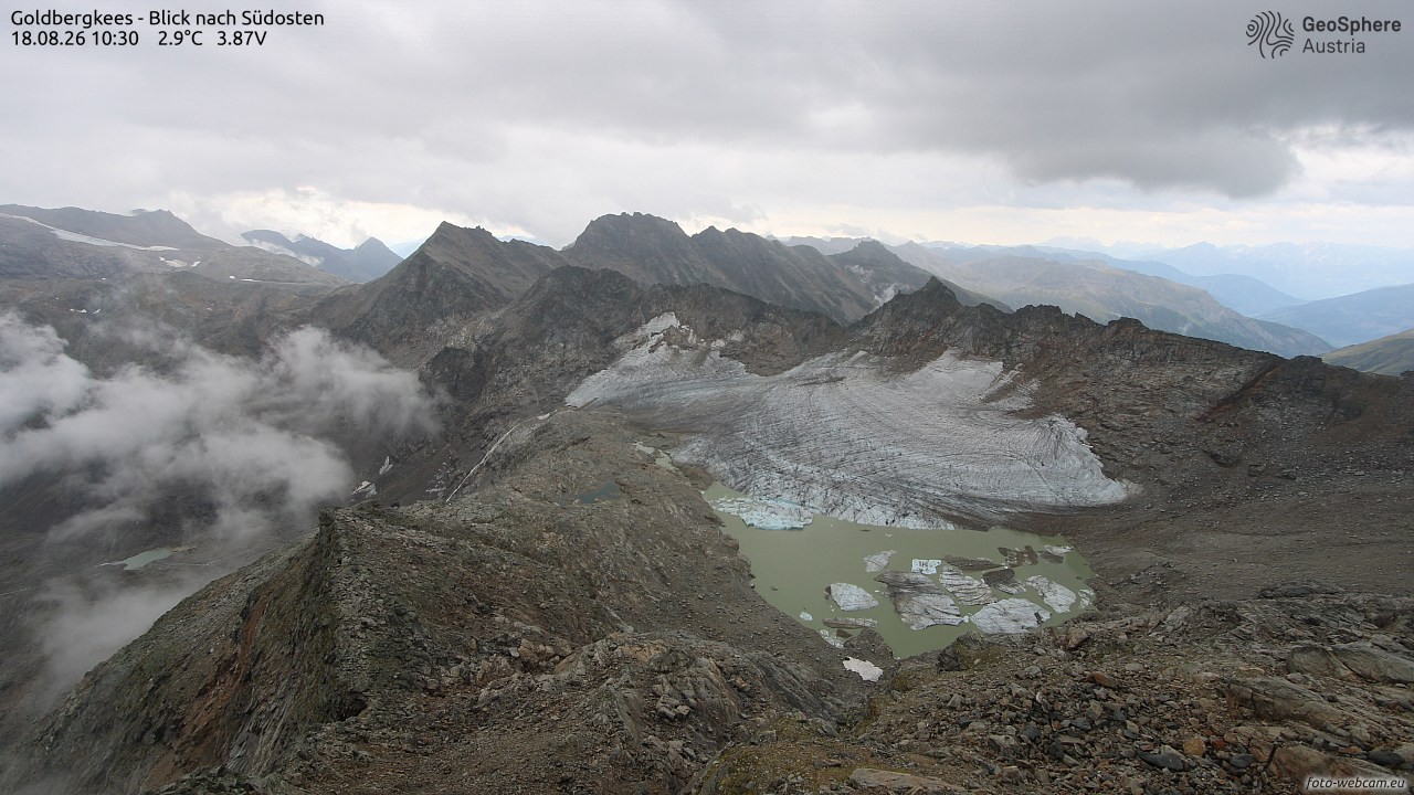 Archiv Foto Webcam Goldbergkees - Südost