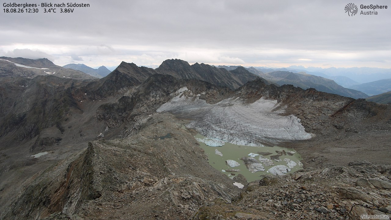 Archiv Foto Webcam Goldbergkees - Südost