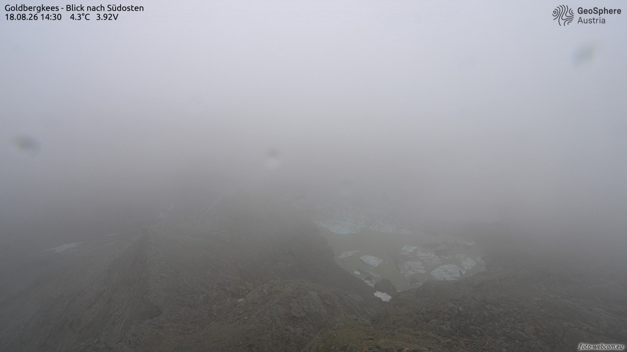 Archiv Foto Webcam Goldbergkees - Südost