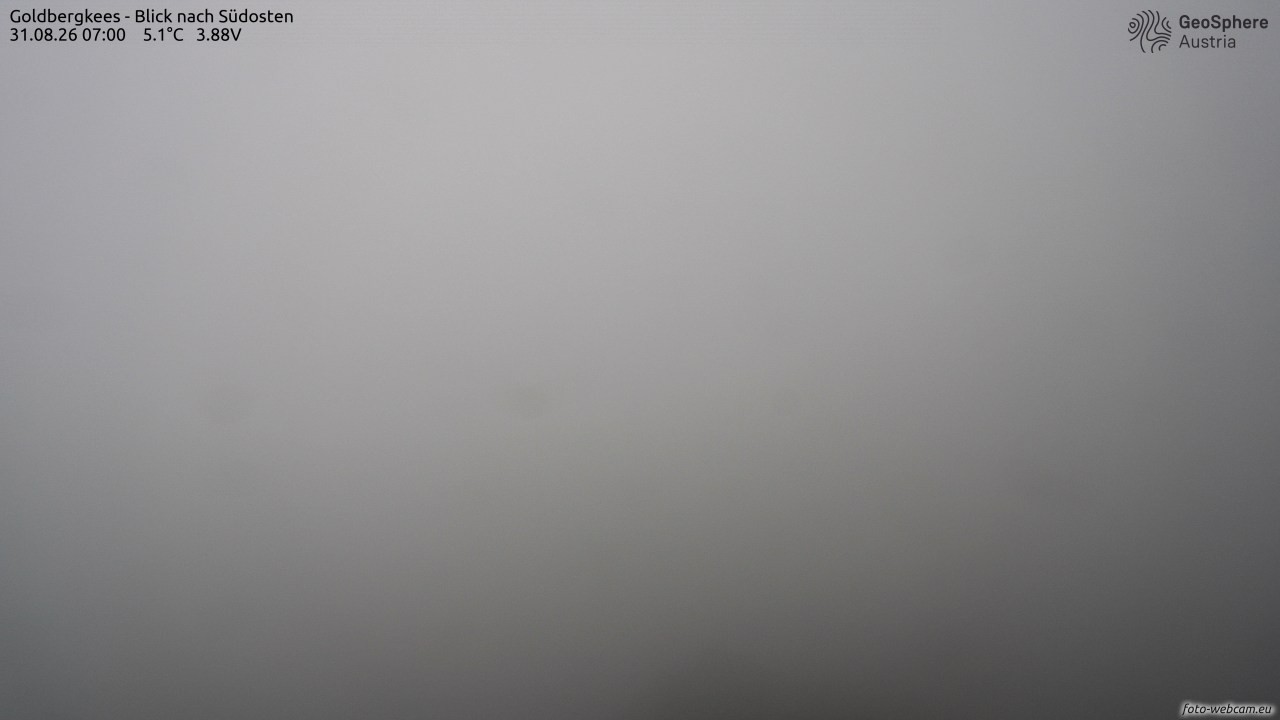 Archiv Foto Webcam Goldbergkees - Südost