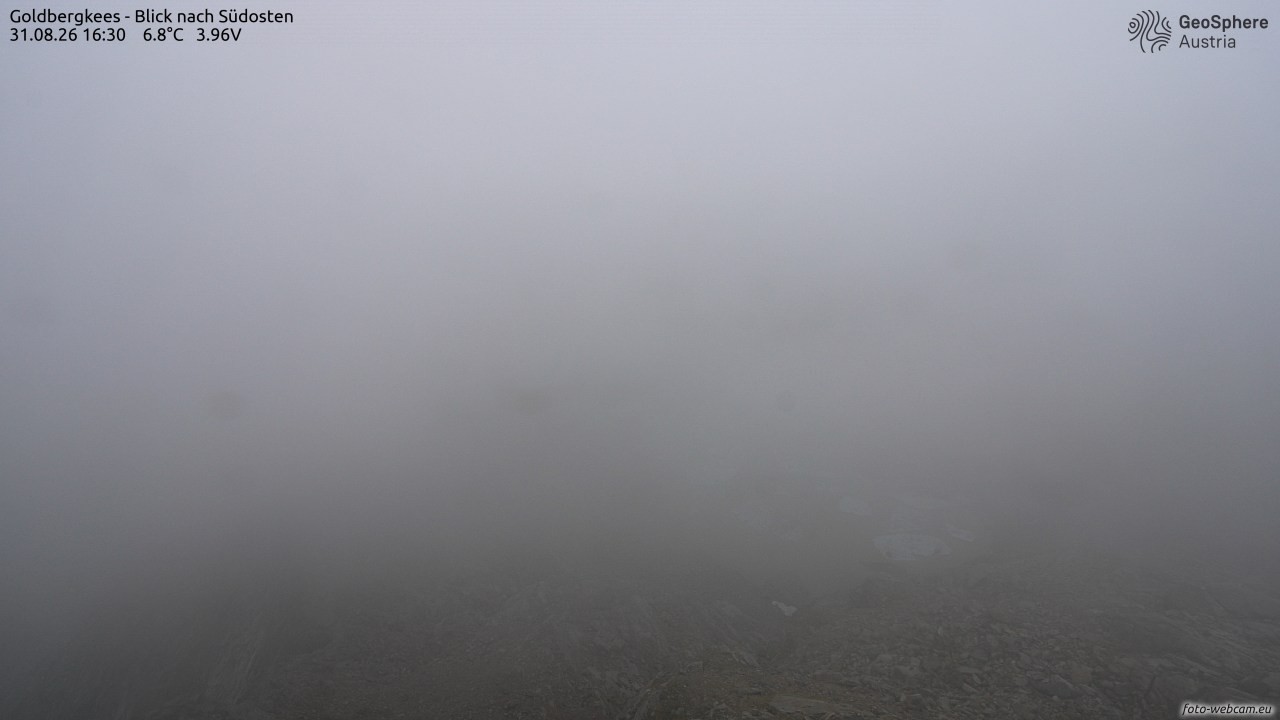 Archiv Foto Webcam Goldbergkees - Südost
