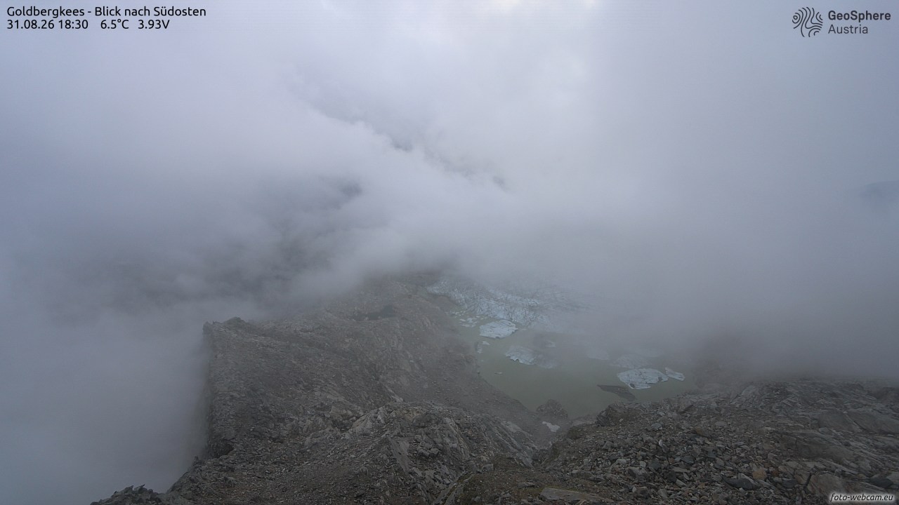 Archiv Foto Webcam Goldbergkees - Südost