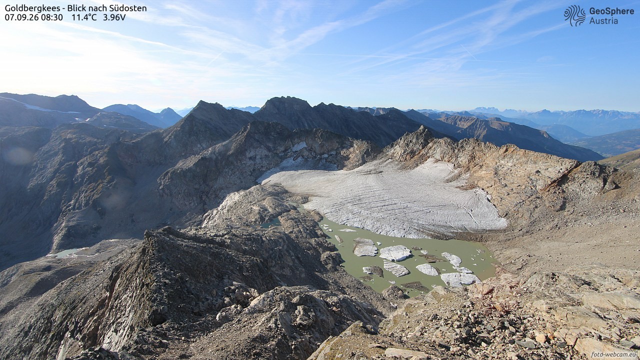 Archiv Foto Webcam Goldbergkees - Südost