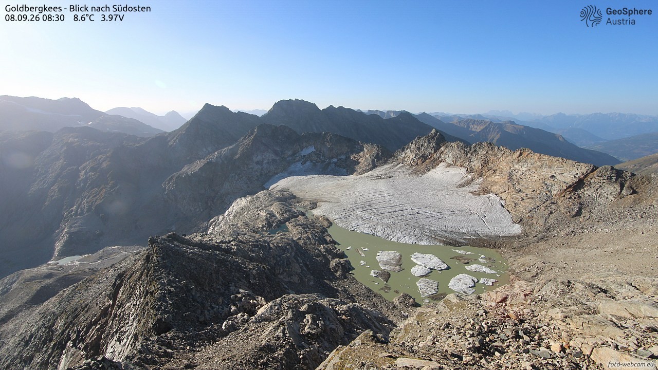 Archiv Foto Webcam Goldbergkees - Südost