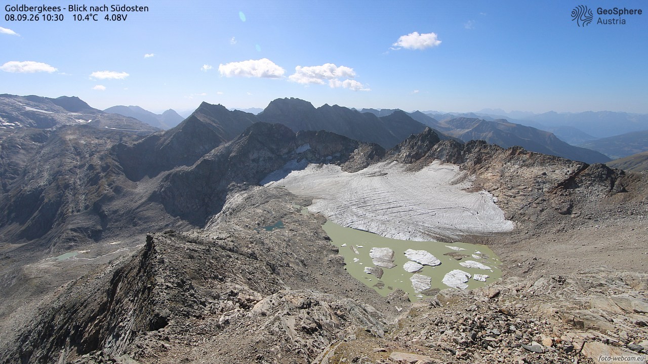 Archiv Foto Webcam Goldbergkees - Südost