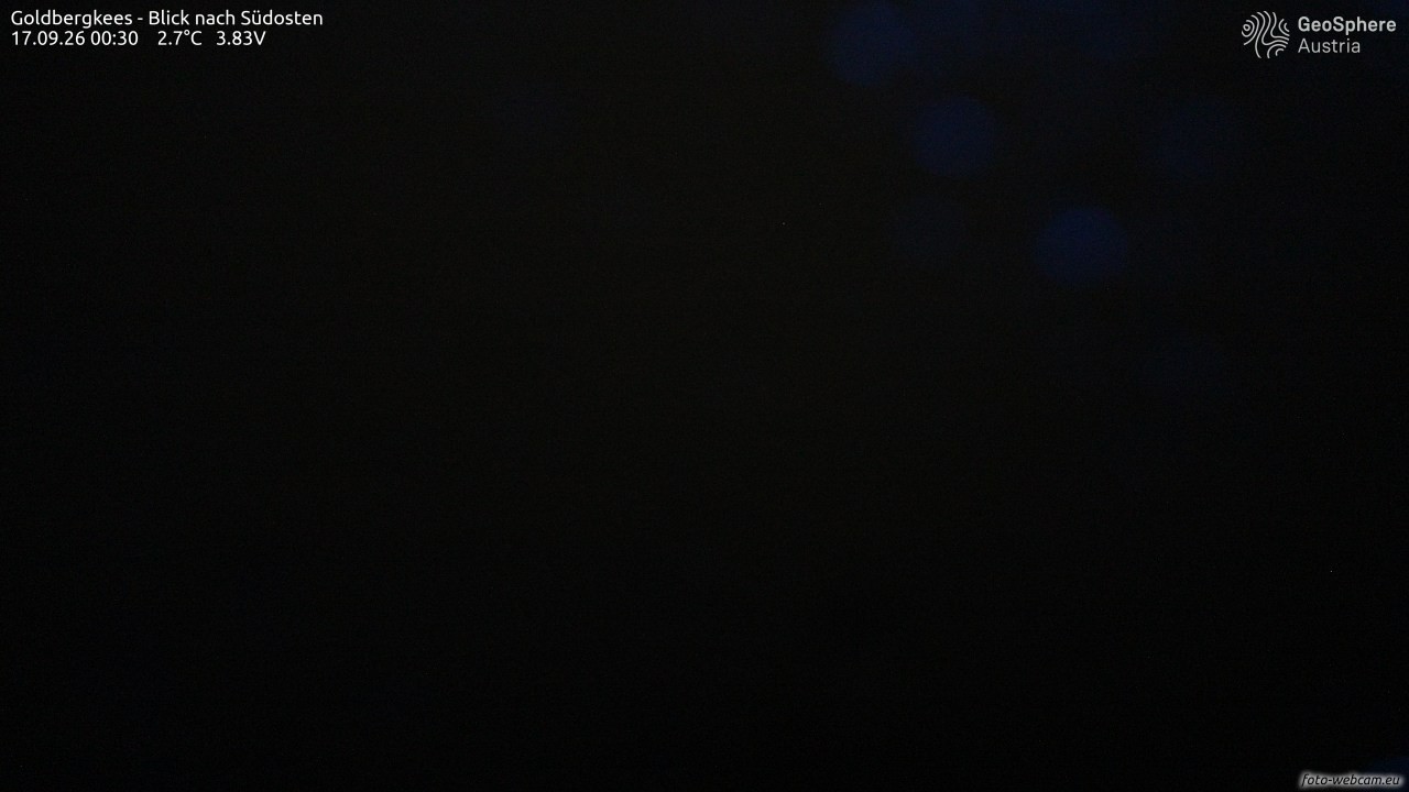Archived image Webcam Goldbergkees - Southeast