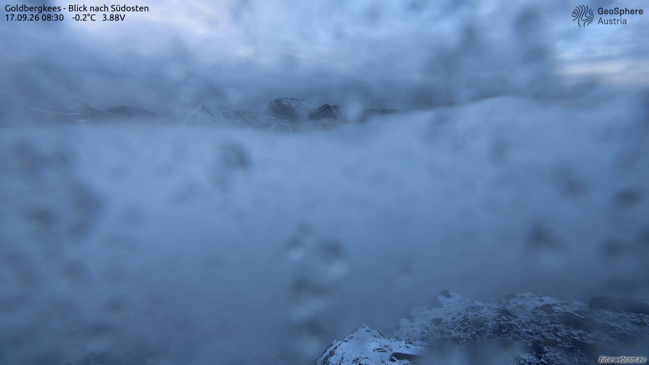 Archived image Webcam Goldbergkees - Southeast