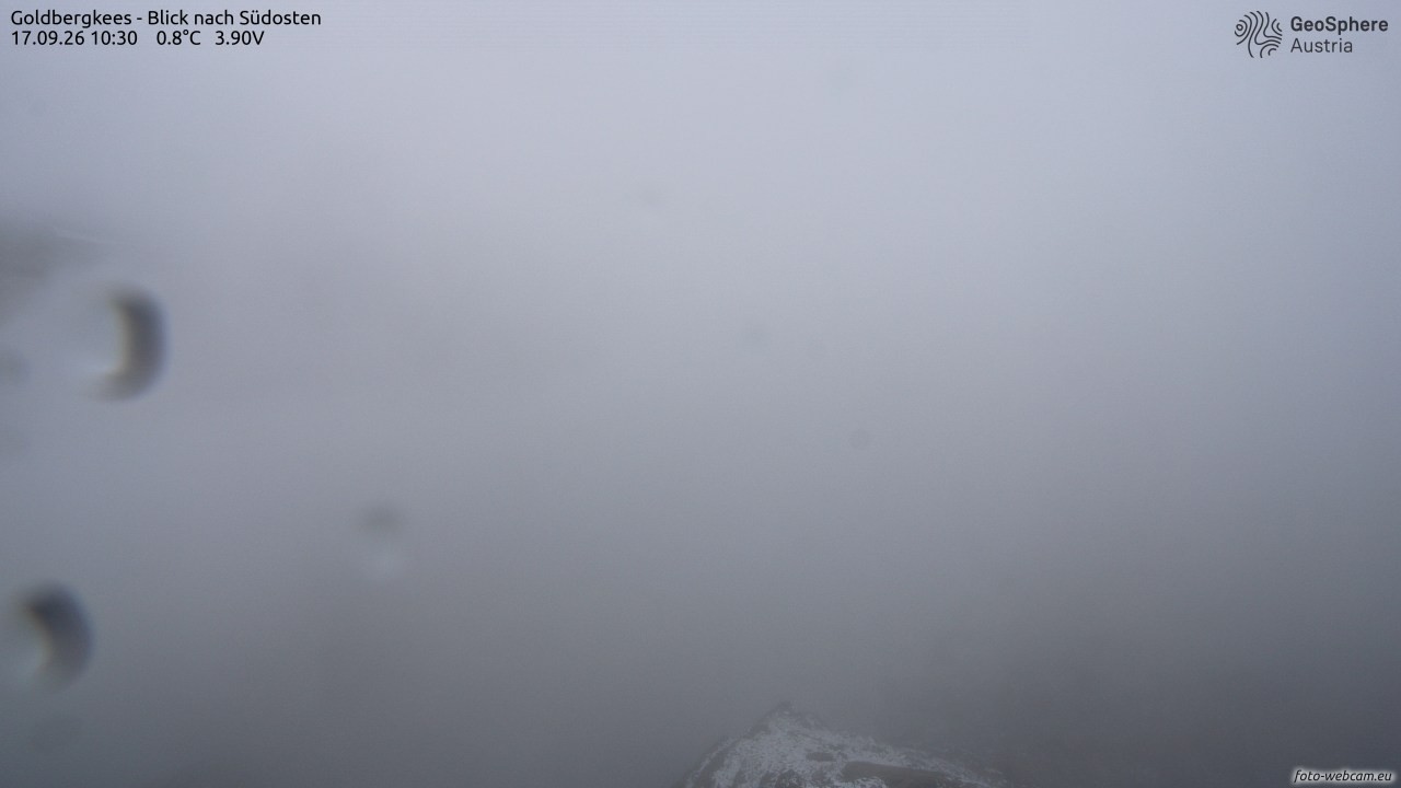 Archived image Webcam Goldbergkees - Southeast