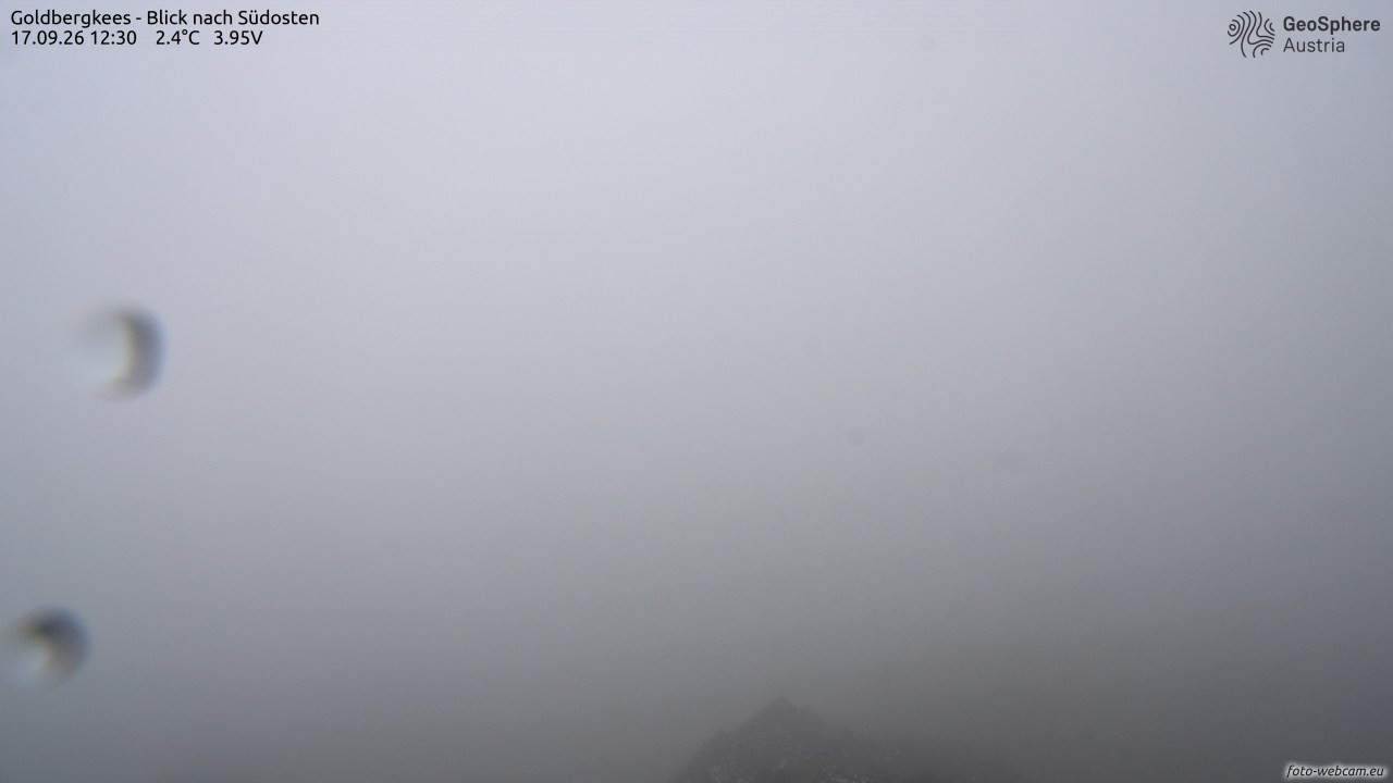 Archived image Webcam Goldbergkees - Southeast