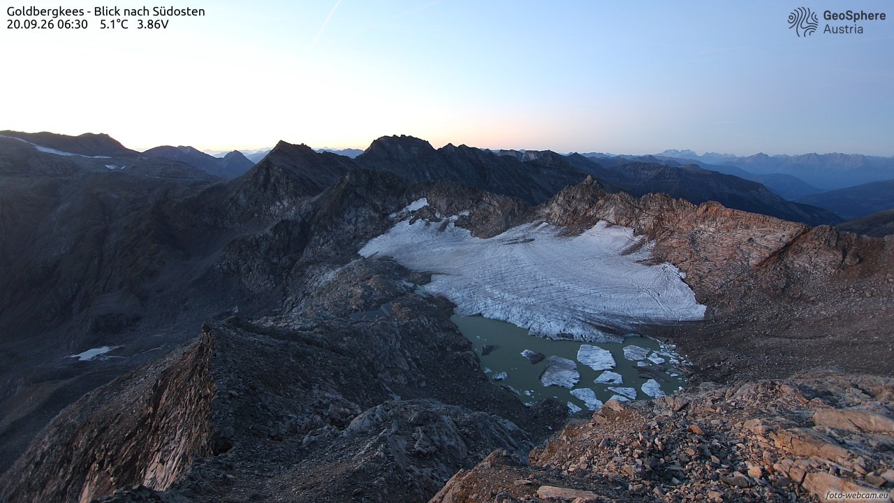 Archiv Foto Webcam Goldbergkees - Südost