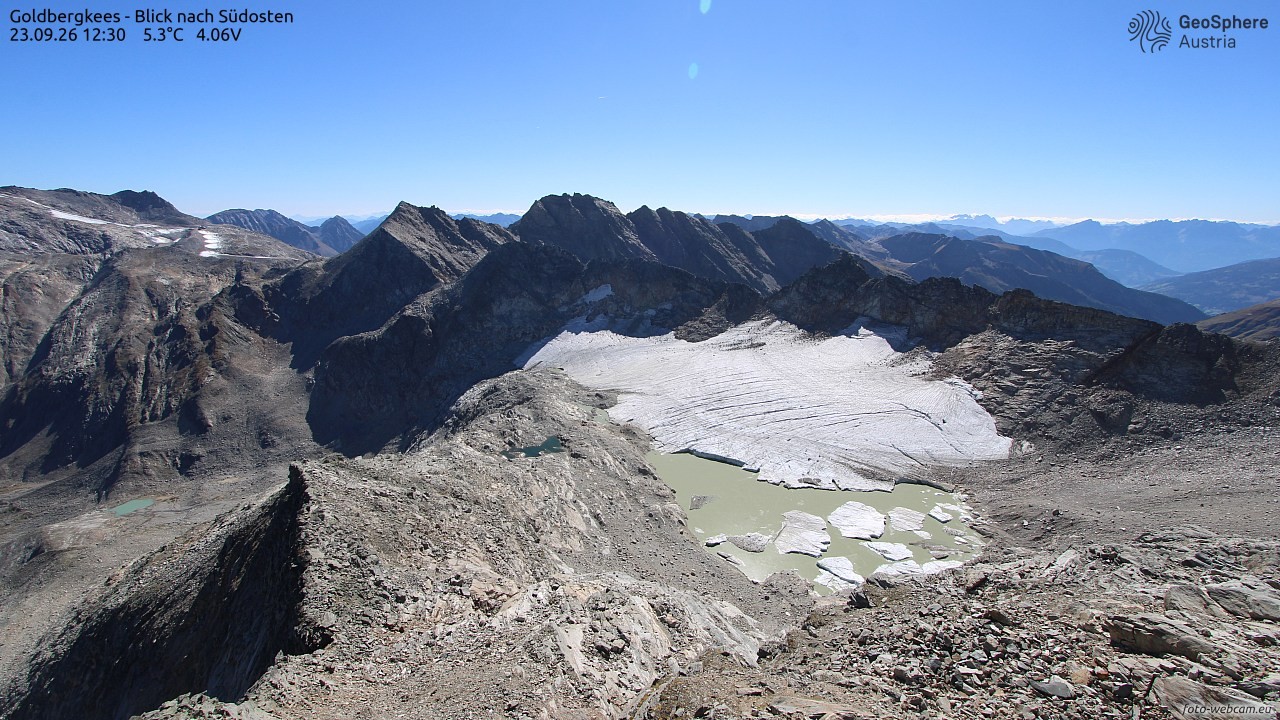 Archiv Foto Webcam Goldbergkees - Südost
