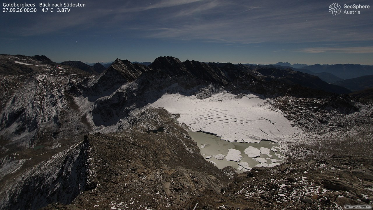 Archiv Foto Webcam Goldbergkees - Südost