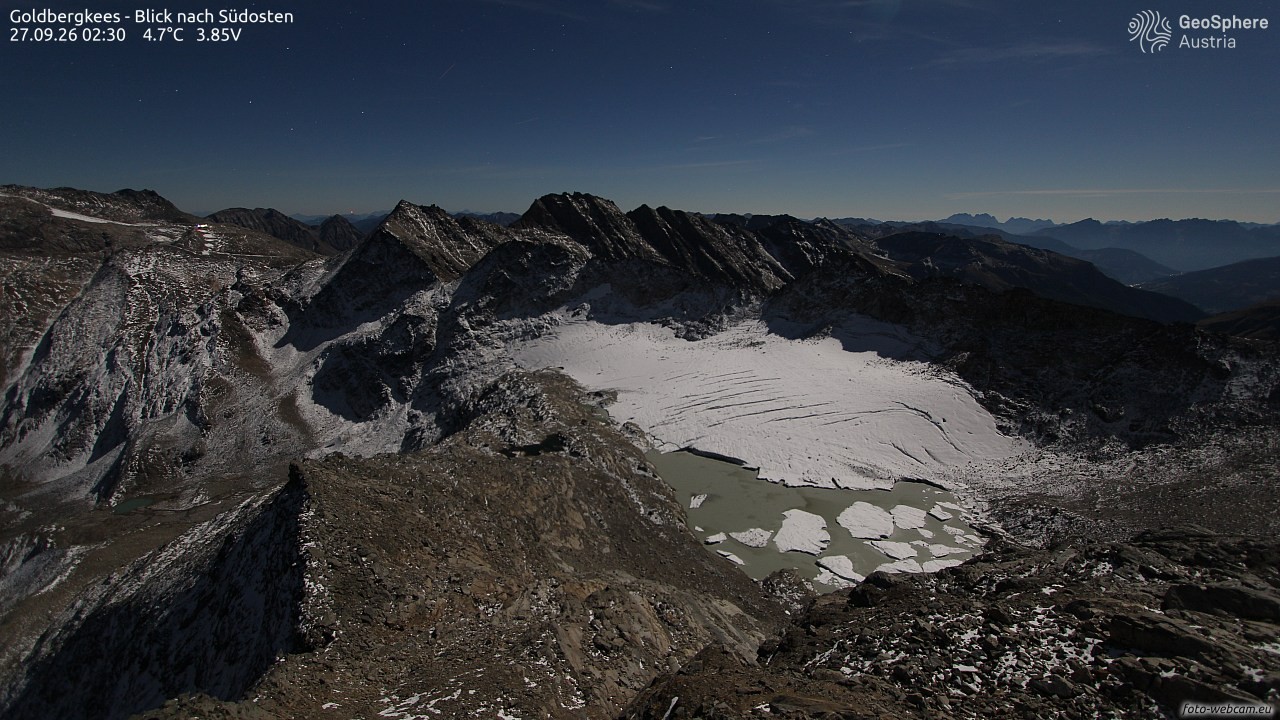 Archiv Foto Webcam Goldbergkees - Südost