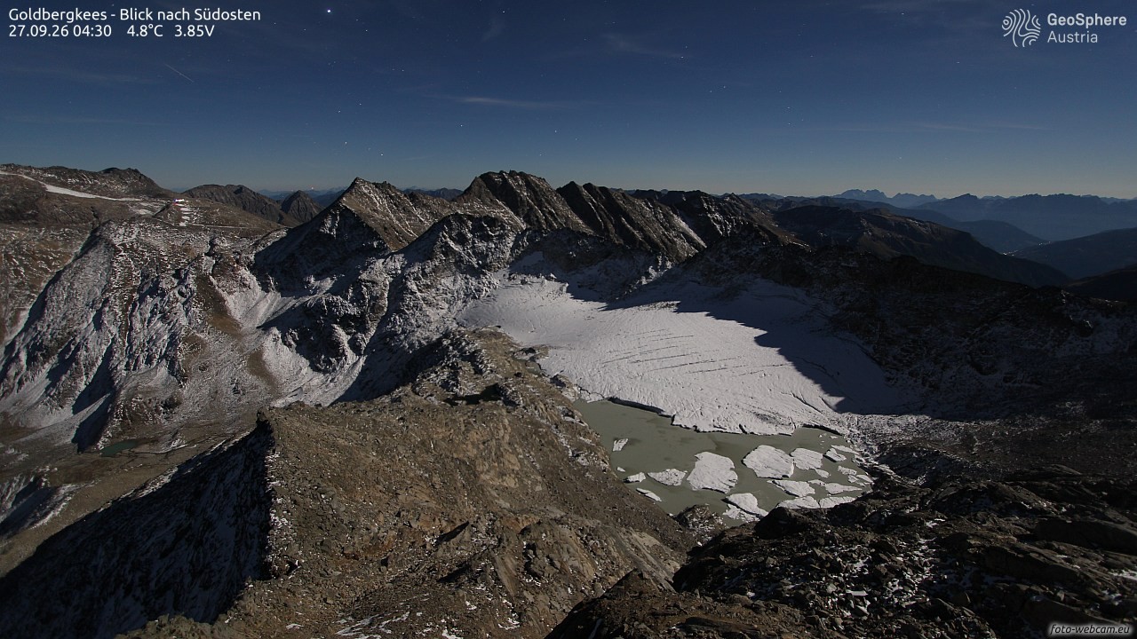 Archiv Foto Webcam Goldbergkees - Südost