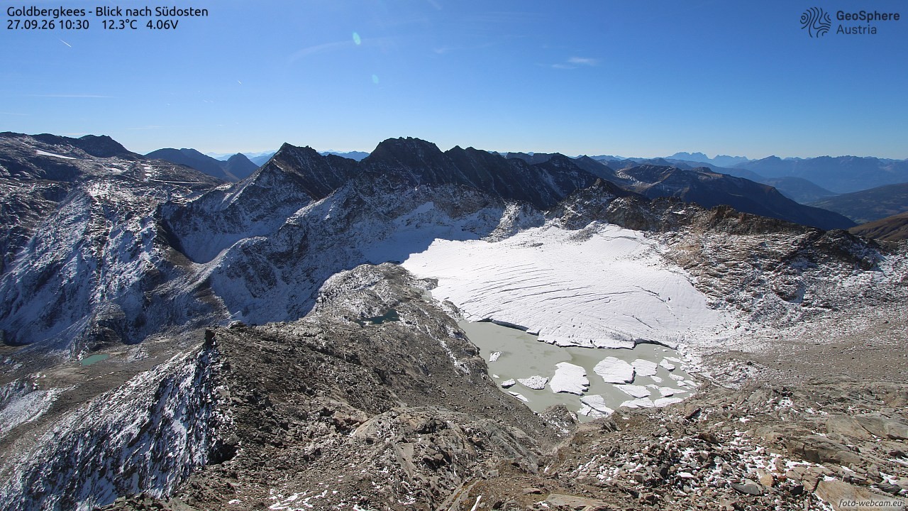 Archiv Foto Webcam Goldbergkees - Südost