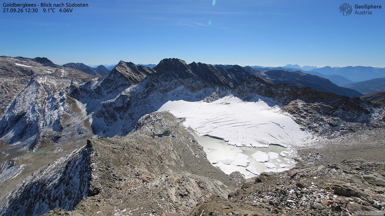 Archiv Foto Webcam Goldbergkees - Südost
