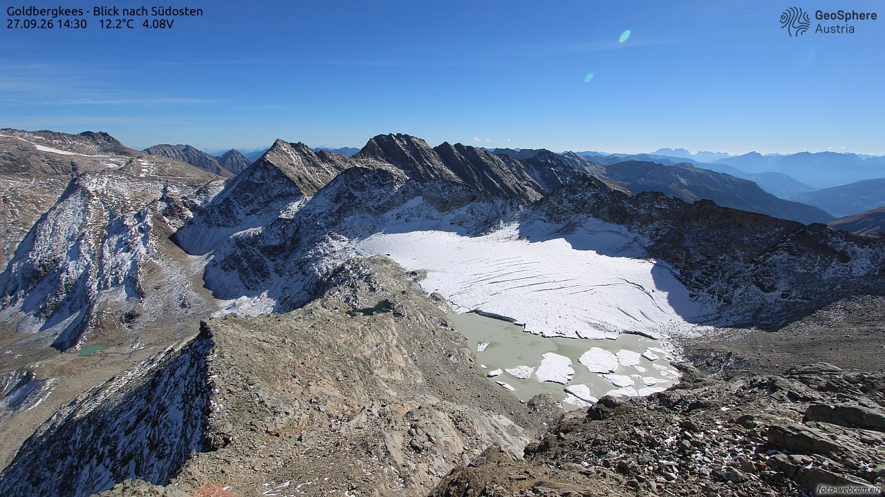 Archiv Foto Webcam Goldbergkees - Südost