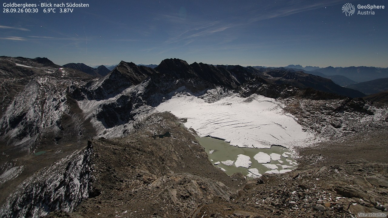 Archiv Foto Webcam Goldbergkees - Südost