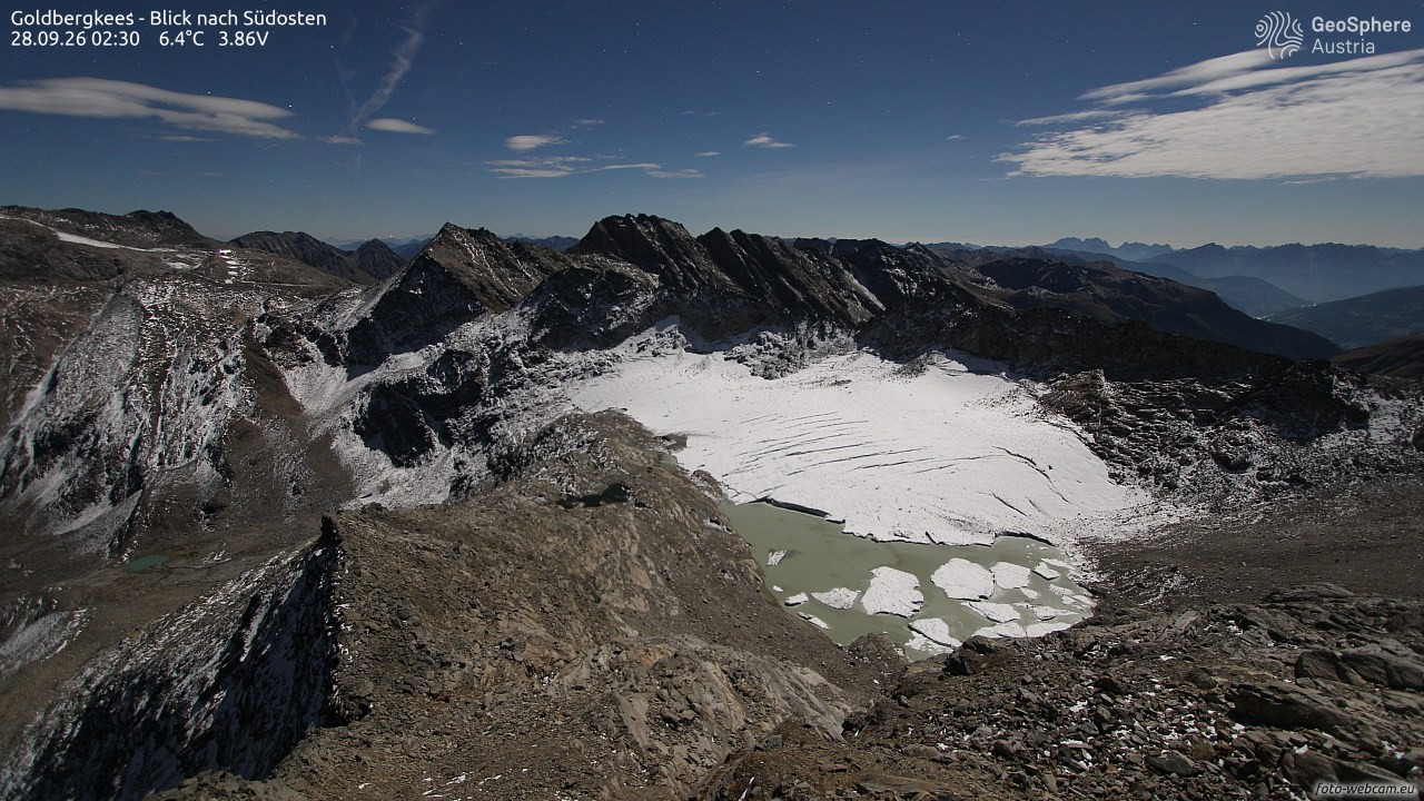 Archiv Foto Webcam Goldbergkees - Südost