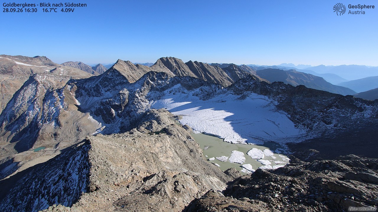 Archiv Foto Webcam Goldbergkees - Südost