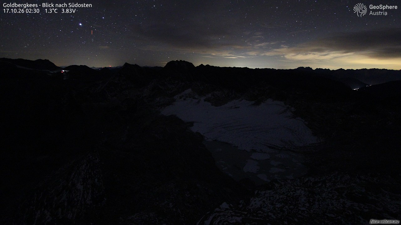 Archiv Foto Webcam Goldbergkees - Südost