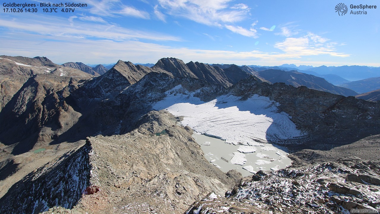 Archiv Foto Webcam Goldbergkees - Südost