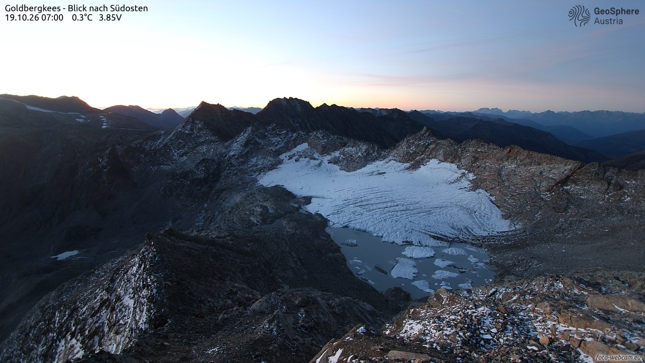 Archiv Foto Webcam Goldbergkees - Südost
