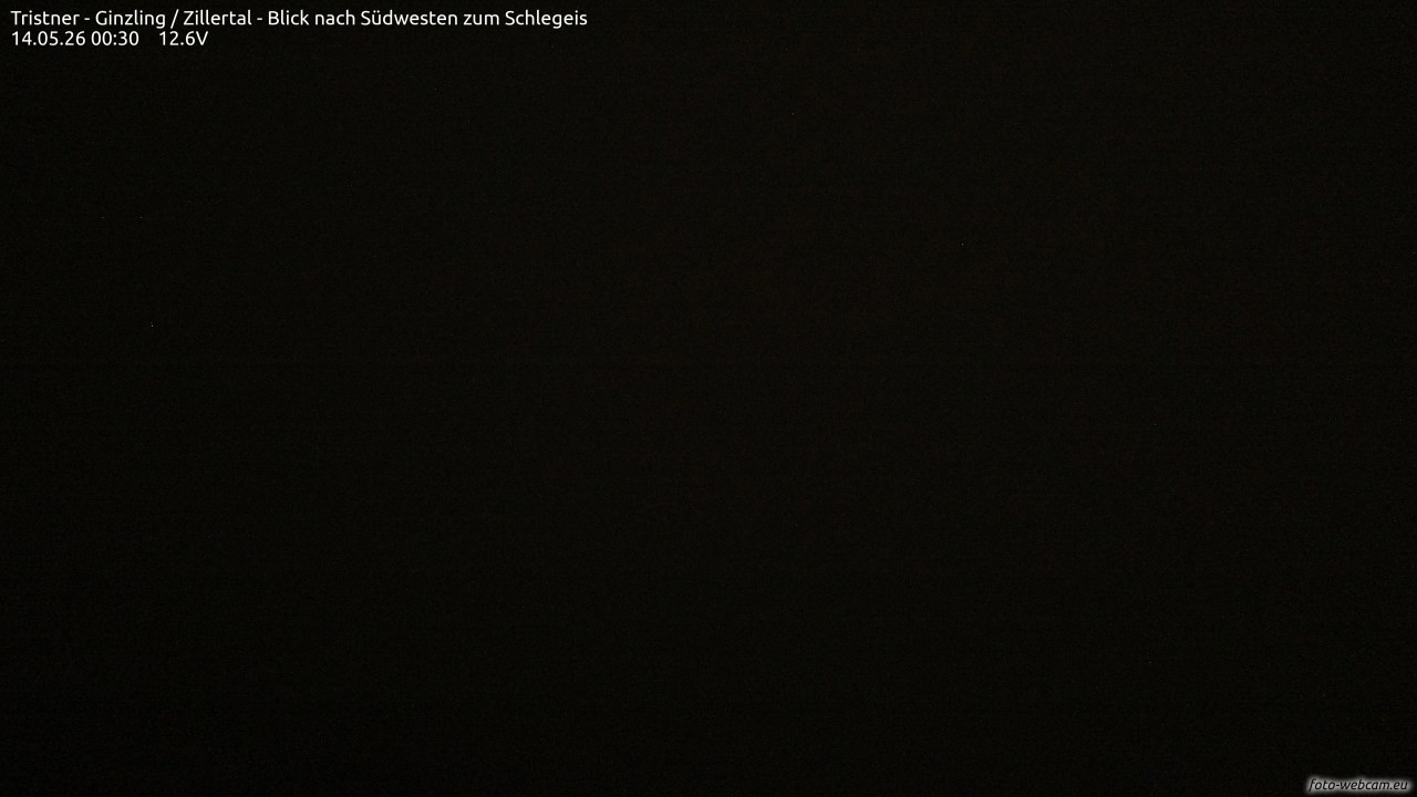 Archived image Webcam Tristner/ Zillertal - View to Grinberg