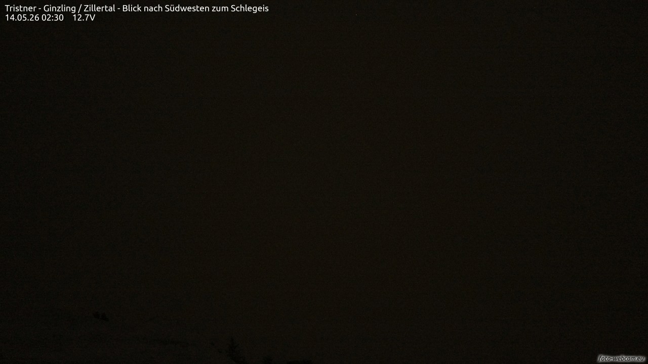 Archived image Webcam Tristner/ Zillertal - View to Grinberg