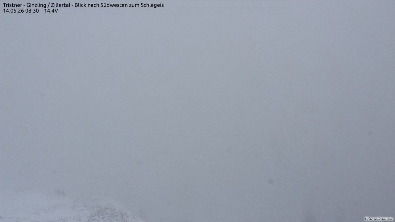 Archived image Webcam Tristner/ Zillertal - View to Grinberg