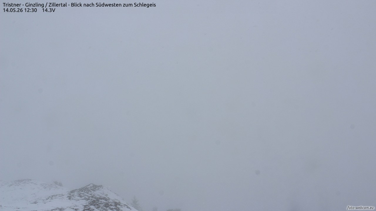 Archived image Webcam Tristner/ Zillertal - View to Grinberg