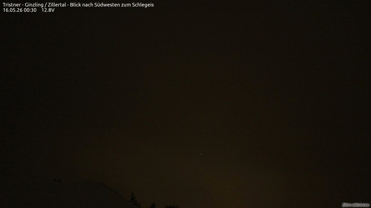 Archived image Webcam Tristner/ Zillertal - View to Grinberg