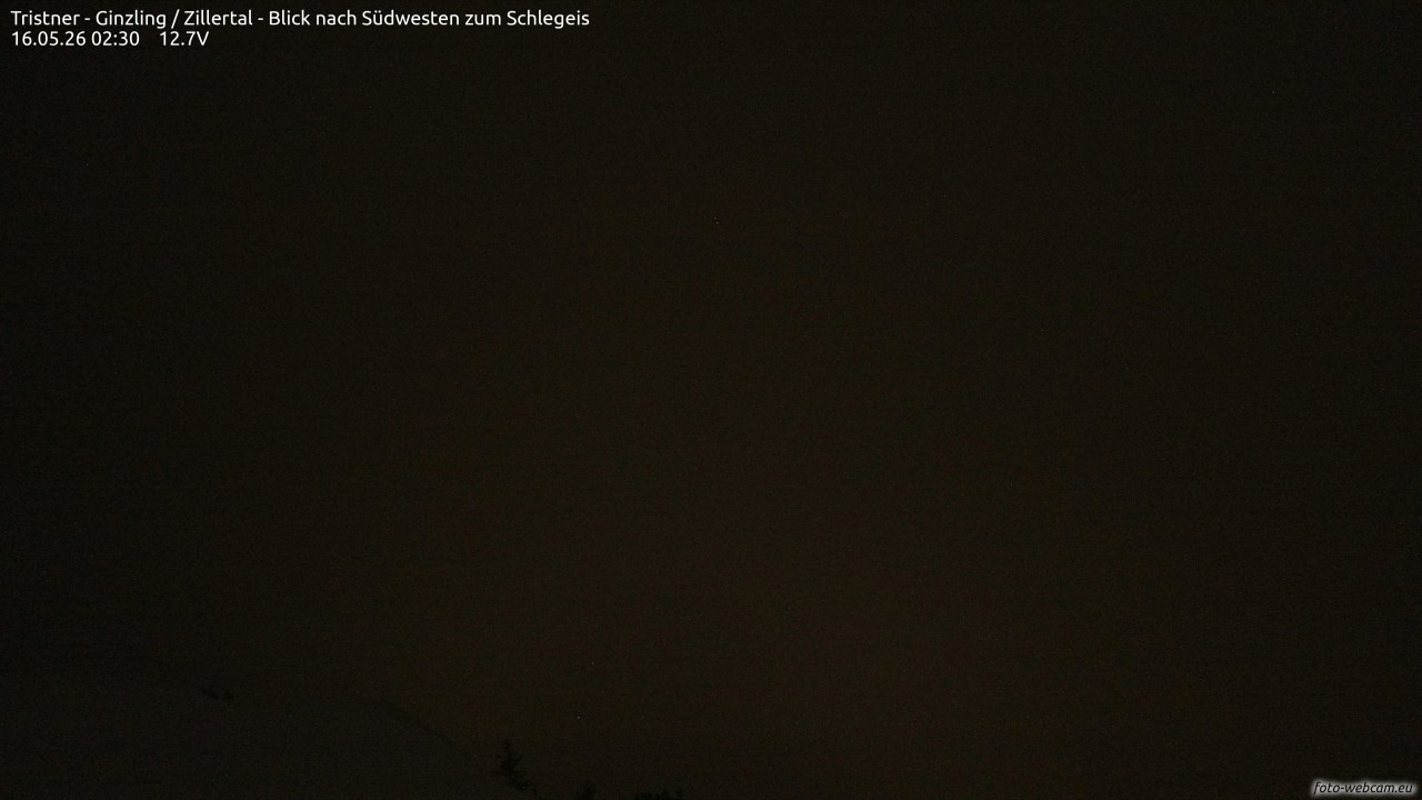 Archived image Webcam Tristner/ Zillertal - View to Grinberg
