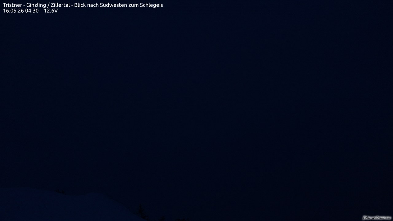 Archived image Webcam Tristner/ Zillertal - View to Grinberg