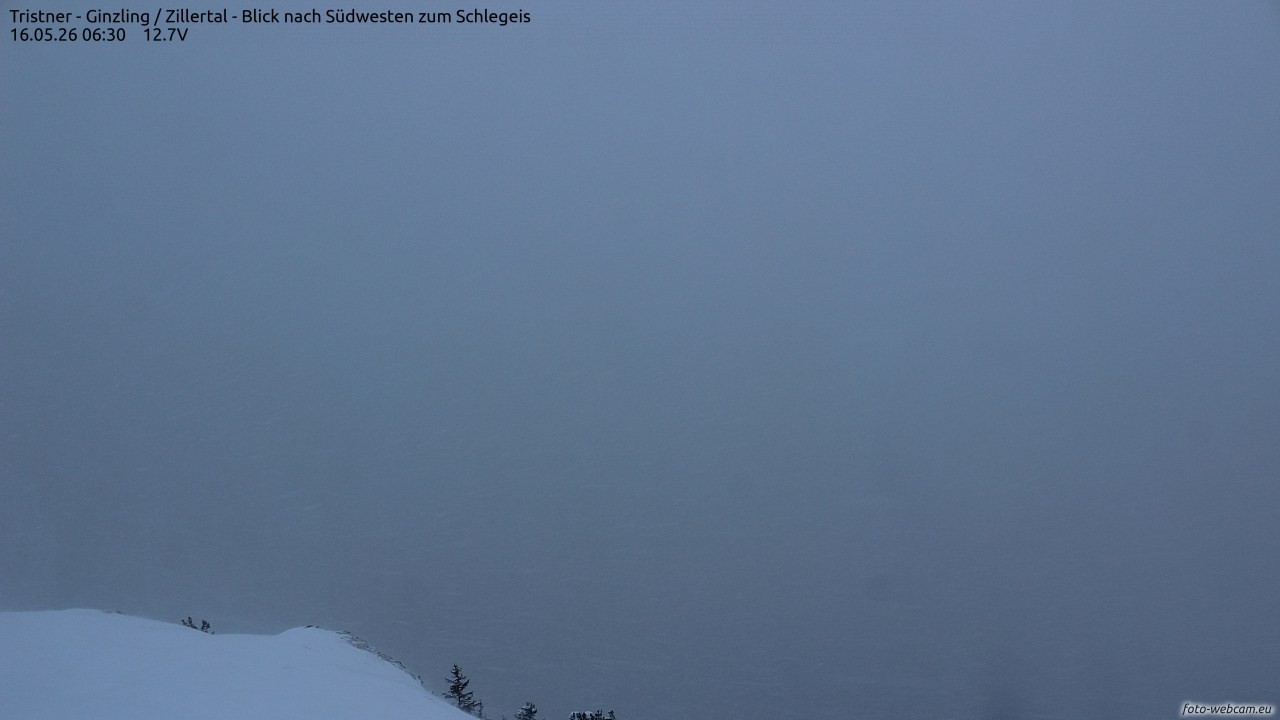 Archived image Webcam Tristner/ Zillertal - View to Grinberg