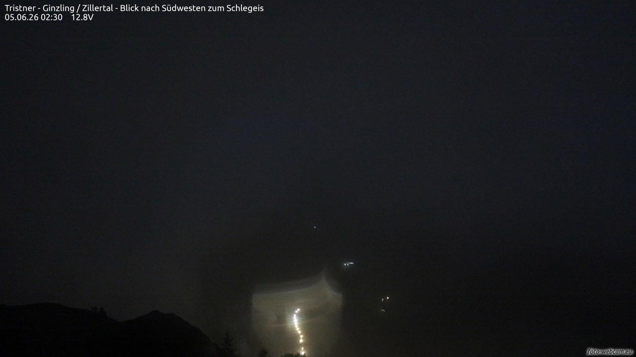 Archiv Foto Webcam Tristner/ Zillertal - Blick zum Grinberg