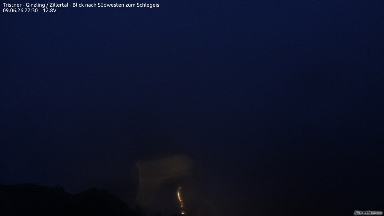 Archiv Foto Webcam Tristner/ Zillertal - Blick zum Grinberg