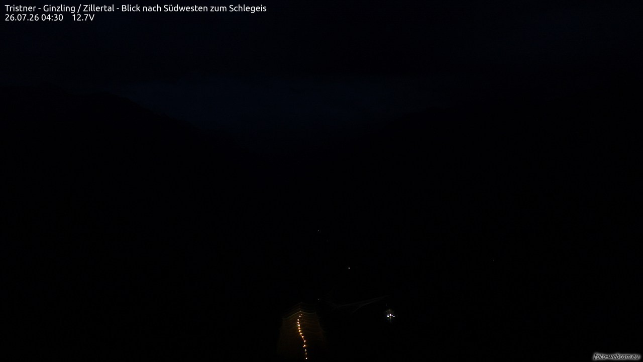 Archived image Webcam Tristner/ Zillertal - View to Grinberg