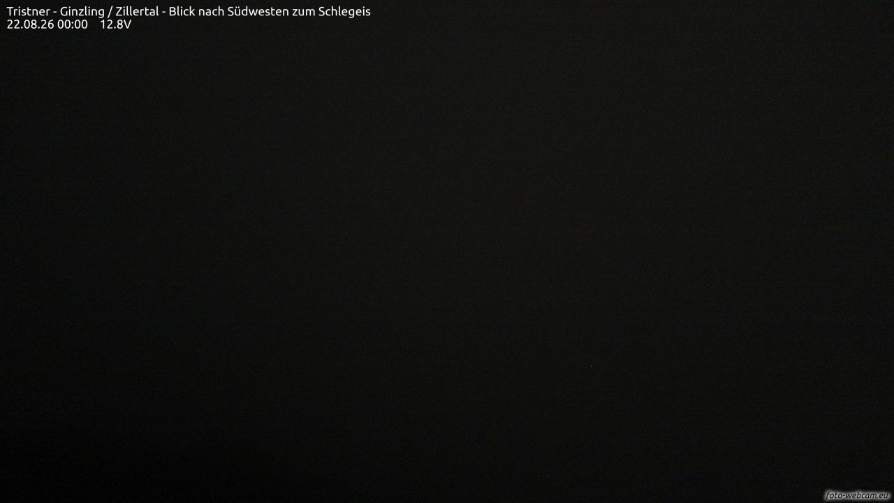 Archived image Webcam Tristner/ Zillertal - View to Grinberg