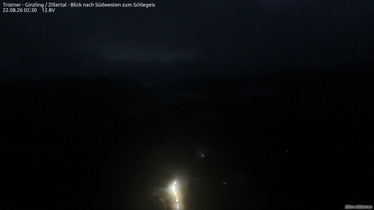 Archived image Webcam Tristner/ Zillertal - View to Grinberg