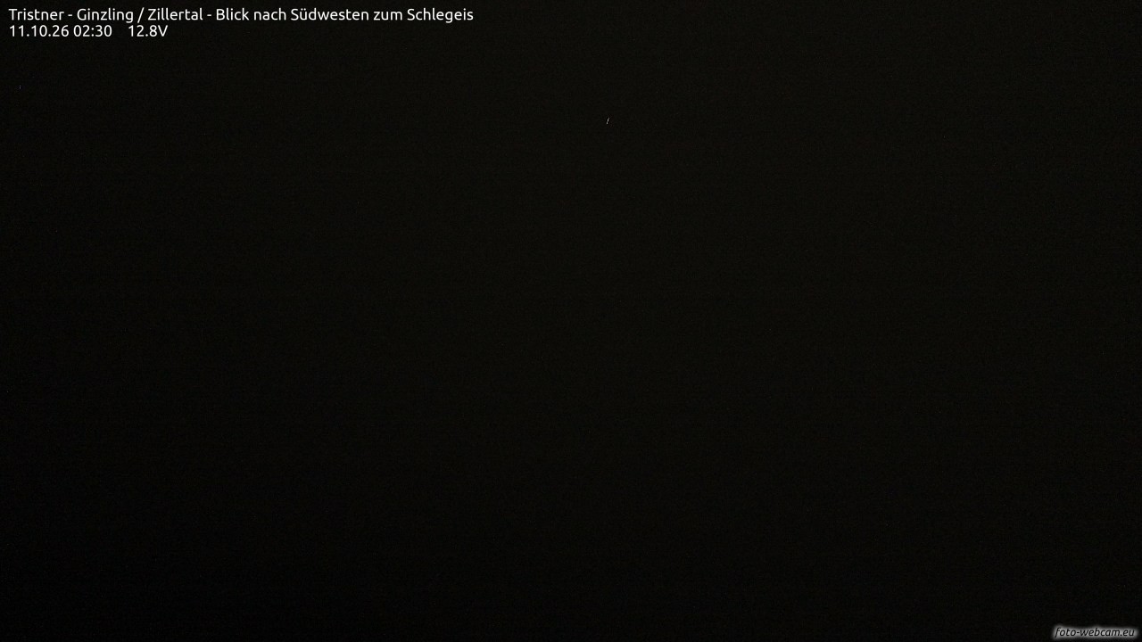 Archiv Foto Webcam Tristner/ Zillertal - Blick zum Grinberg